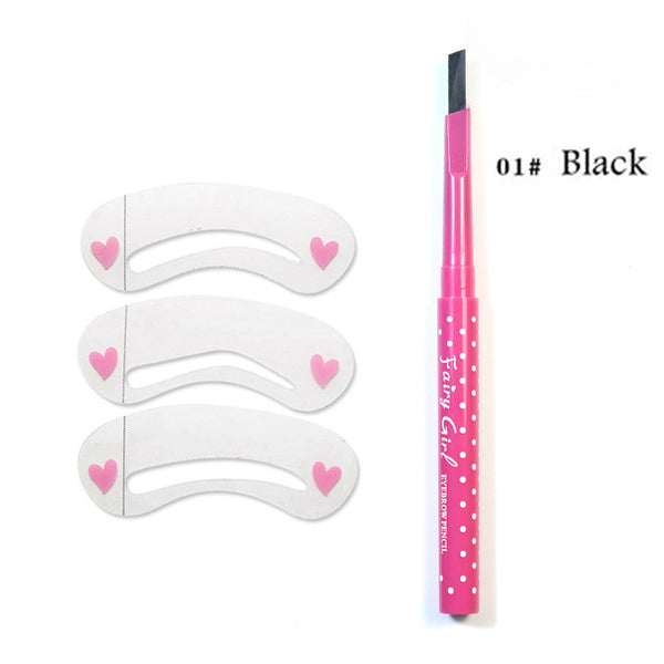 New Waterproof Eyebrow Pencil With Eye Brow Card Tool